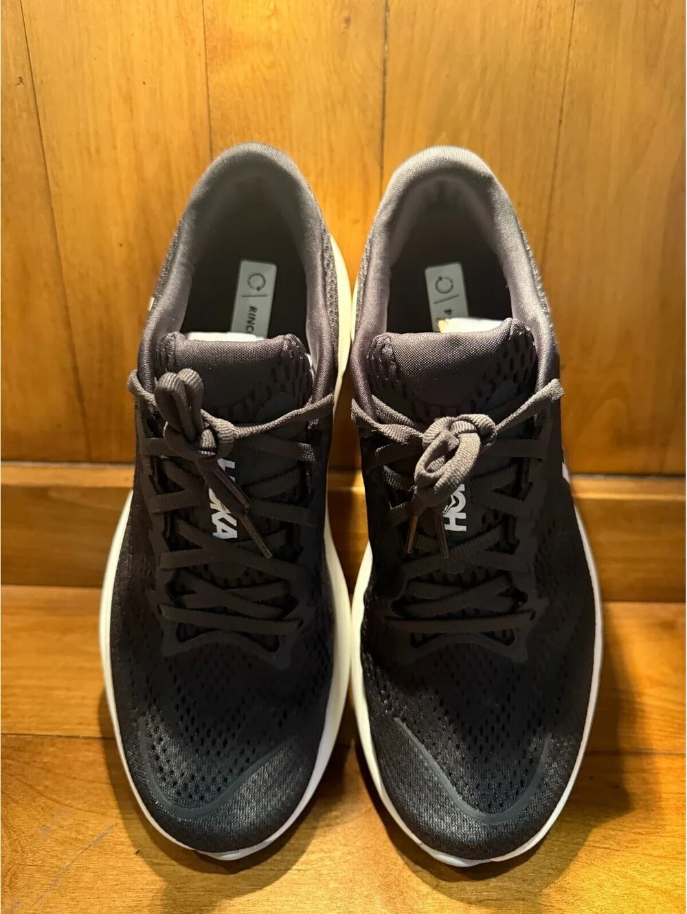 New Hoka Rincon 4 Men's Running Shoes Black/White Men's Size 10D